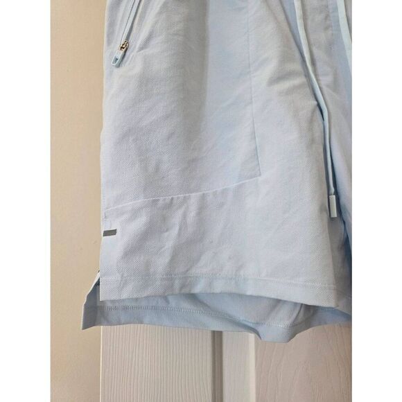 Lululemon License To Train Linerless 7" Shorts S Light Blue LM7APYS - Picture 2 of 10